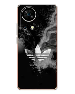 Чехол для Ulefone Note 17 Pro с картинкой «Абстрактный дым Adidas»