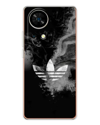 Чехол для Ulefone Note 17 Pro с картинкой «Абстрактный дым Adidas»