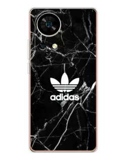 Чехол для Ulefone Note 17 Pro с картинкой «Белый мрамор Adidas»