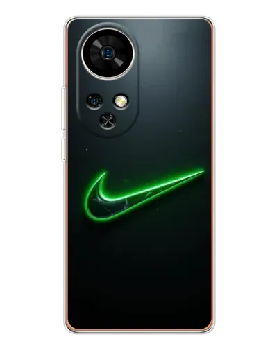 Чехол для Ulefone Note 17 Pro с картинкой «Неоновый контур Nike»