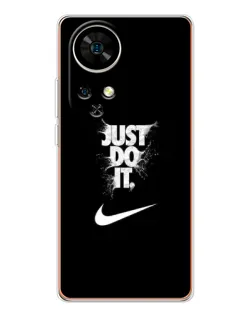 Чехол для Ulefone Note 17 Pro с картинкой «Текстовый принт Nike»