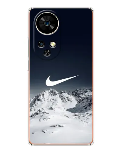 Чехол для Ulefone Note 17 Pro с картинкой «Nike — зимние горы»