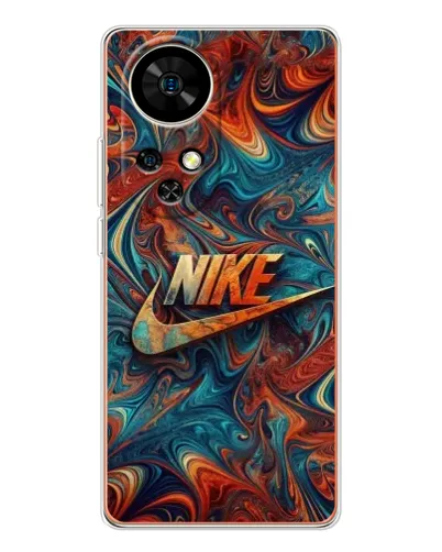Чехол для Ulefone Note 17 Pro с картинкой «Nike в абстракции»