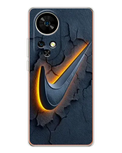 Чехол для Ulefone Note 17 Pro с картинкой «Объемный логотип Найк»