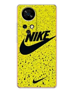 Чехол для Ulefone Note 17 Pro с картинкой «Желтый текстурный Nike»
