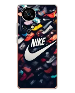 Чехол для Ulefone Note 17 Pro с картинкой «Коллекция кроссовок Nike»