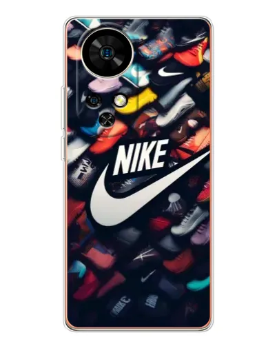 Чехол для Ulefone Note 17 Pro с картинкой «Коллекция кроссовок Nike»