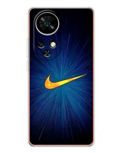 Чехол для Ulefone Note 17 Pro с картинкой «Синий пульс Nike»