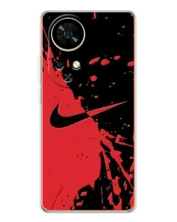 Чехол для Ulefone Note 17 Pro с картинкой «Красные брызги Nike»
