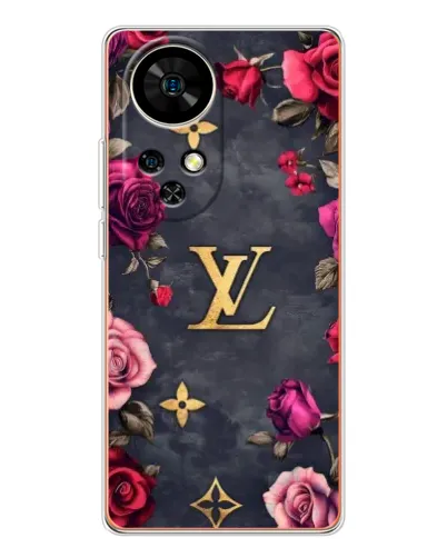 Чехол для Ulefone Note 17 Pro с картинкой «Цветочный Louis Vuitton»