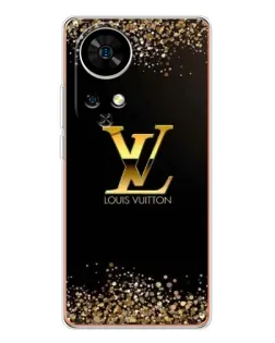 Чехол для Ulefone Note 17 Pro с картинкой «LV — золотые искры»