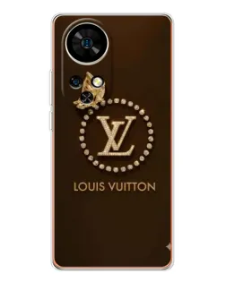 Чехол для Ulefone Note 17 Pro с картинкой «LV — золотая печать»