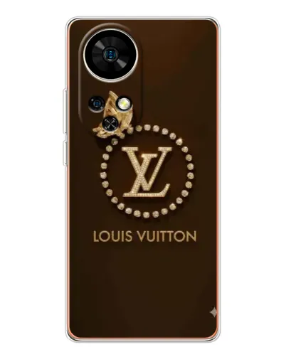 Чехол для Ulefone Note 17 Pro с картинкой «LV — золотая печать»