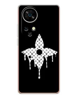 Чехол для Ulefone Note 17 Pro с картинкой «Цветочная монограмма»