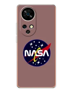 Чехол для Ulefone Note 17 Pro с картинкой «NASA — ретро космос»