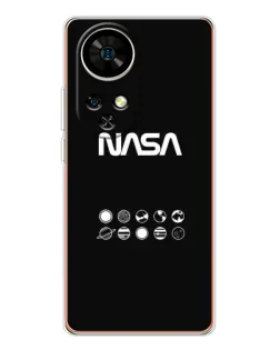 Чехол для Ulefone Note 17 Pro с картинкой «NASA — технический принт»