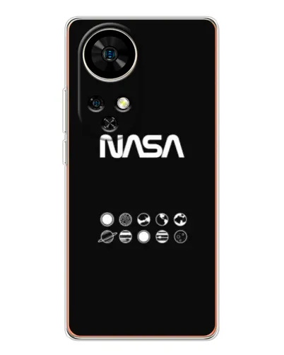 Чехол для Ulefone Note 17 Pro с картинкой «NASA — технический принт»