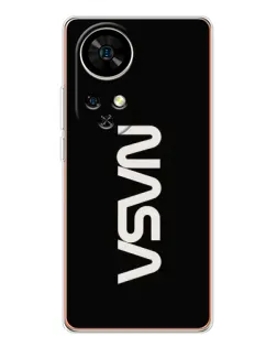 Чехол для Ulefone Note 17 Pro с картинкой «NASA — вертикальный логотип»