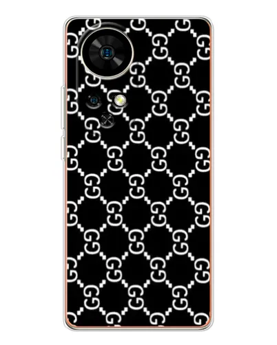 Чехол для Ulefone Note 17 Pro с картинкой «Gucci — сетчатый паттерн»