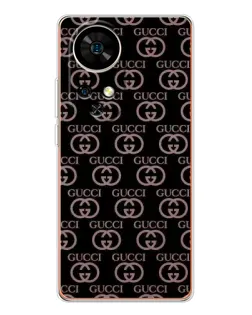 Чехол для Ulefone Note 17 Pro с картинкой «Классическая монограмма Gucci»