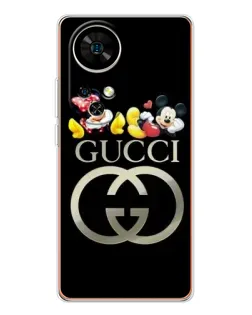 Чехол для Ulefone Note 17 Pro с картинкой «Gucci — герои Disney»