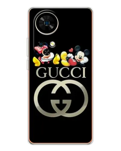 Чехол для Ulefone Note 17 Pro с картинкой «Gucci — герои Disney»