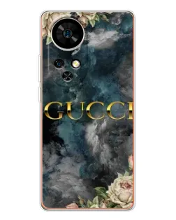 Чехол для Ulefone Note 17 Pro с картинкой «Абстрактные цветы Gucci»