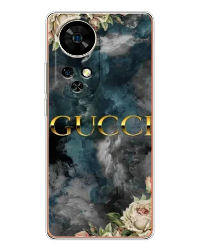 Чехол для Ulefone Note 17 Pro с картинкой «Абстрактные цветы Gucci»