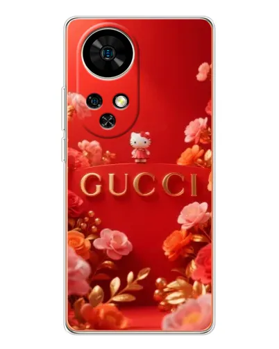 Чехол для Ulefone Note 17 Pro с картинкой «Gucci — золотой сад»