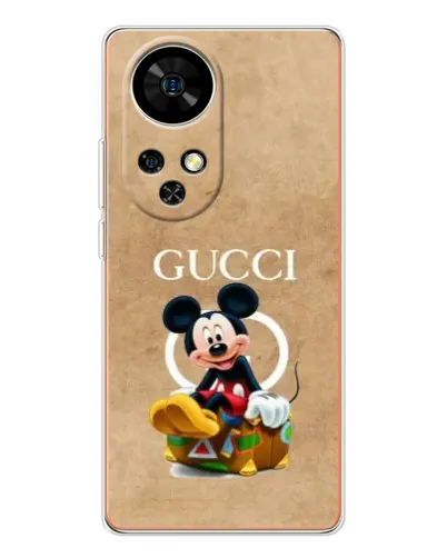 Чехол для Ulefone Note 17 Pro с картинкой «Микки Маус Gucci — крафт»