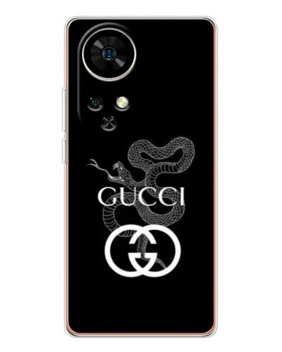 Чехол для Ulefone Note 17 Pro с картинкой «Gucci — серебряная змея»