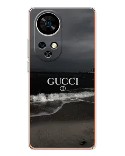Чехол для Ulefone Note 17 Pro с картинкой «Gucci — морской прибой»