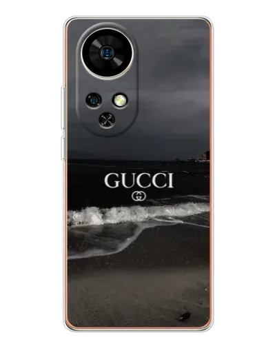 Чехол для Ulefone Note 17 Pro с картинкой «Gucci — морской прибой»