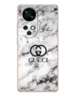 Чехол для Ulefone Note 17 Pro с картинкой «Gucci — мраморный шик»