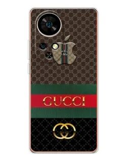 Чехол для Ulefone Note 17 Pro с картинкой «Gucci — брендированный десерт»