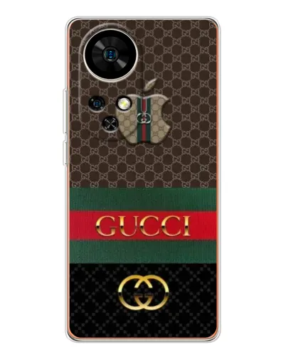 Чехол для Ulefone Note 17 Pro с картинкой «Gucci — брендированный десерт»