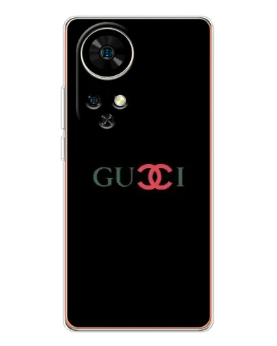 Чехол для Ulefone Note 17 Pro с картинкой «Gucci — красный градиент»