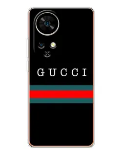 Чехол для Ulefone Note 17 Pro с картинкой «Gucci — красный пояс»