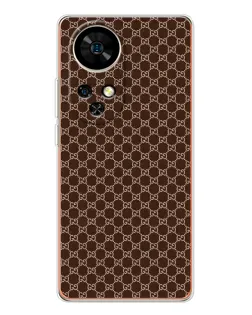 Чехол для Ulefone Note 17 Pro с картинкой «Gucci — шоколадная сетка»