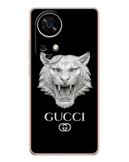 Чехол для Ulefone Note 17 Pro с картинкой «Gucci — серебряный лев»