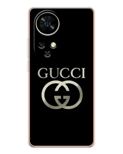 Чехол для Ulefone Note 17 Pro с картинкой «Gucci — золото на черном» Чехол для Ulefone Note 17 Pro с картинкой «Gucci — золото на черном»