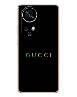 Чехол для Ulefone Note 17 Pro с картинкой «Gucci — неоновый минимализм»