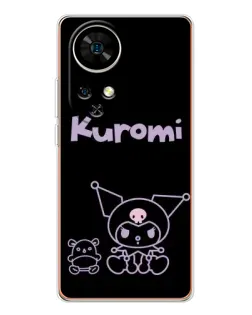 Чохол для Ulefone Note 17 Pro з картинкою «Kuromi — чорний мінімалізм» Чохол для Ulefone Note 17 Pro з картинкою «Kuromi — чорний мінімалізм»