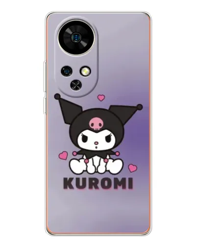 Чохол для Ulefone Note 17 Pro з картинкою «Kuromi — фіолетовий арт»
