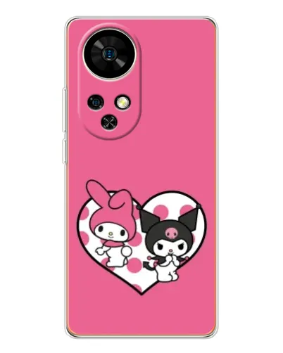 Чохол для Ulefone Note 17 Pro з картинкою «Kuromi та My Melody»