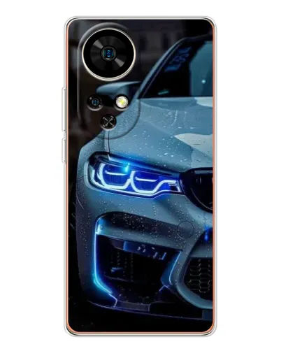 Чохол для Ulefone Note 17 Pro з картинкою «Погляд BMW з синіми фарами»