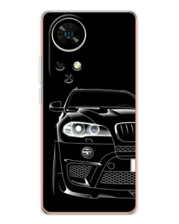 Чохол для Ulefone Note 17 Pro з картинкою «Темний силует BMW»