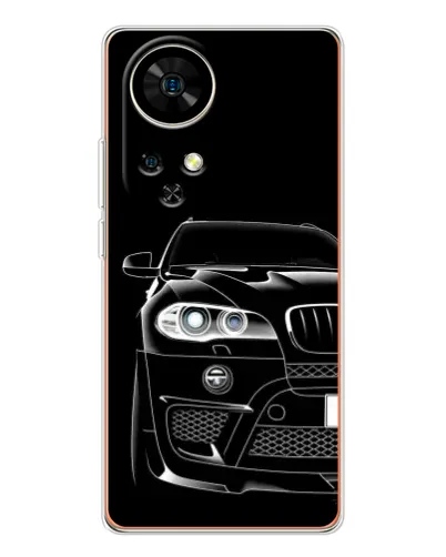Чохол для Ulefone Note 17 Pro з картинкою «Темний силует BMW»