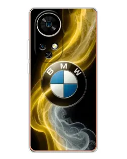 Чохол для Ulefone Note 17 Pro з картинкою «Золотистий дим BMW»