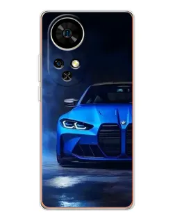 Чохол для Ulefone Note 17 Pro з картинкою «Блакитна BMW M4»
